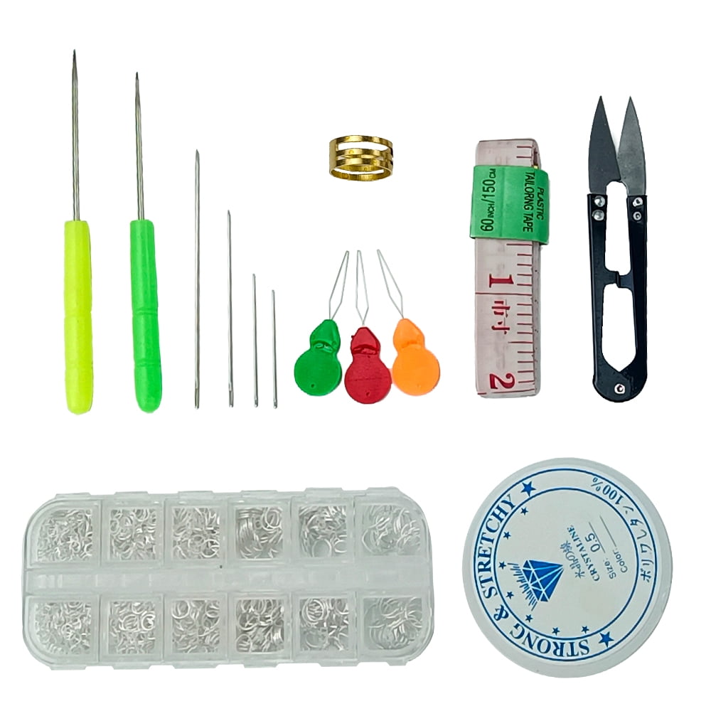 Bead Tray Design Flocked Board Set for Jewelry Making Repair Kit DIY Bracelet Necklace Craft Measuring Tool Jewelers Organizer Tray with Pliers, Caliper, Beading Tool Kit(23Pcs)