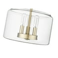 thumbnail image 5 of Millennium Lighting  Asheville 3 Light Semi-Flush Ceiling Mount Fixture Modern Gold, 5 of 5