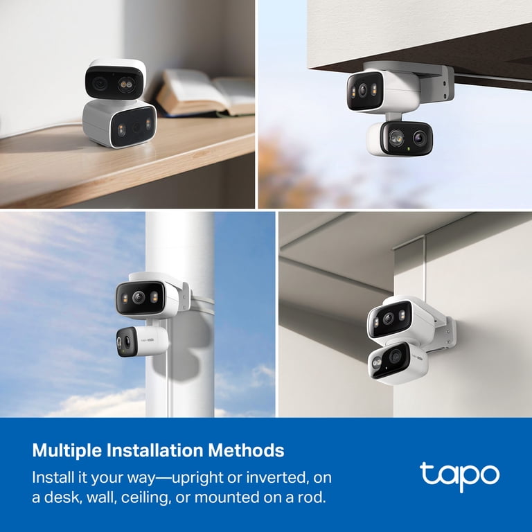 TP-Link Tapo TCW34 Dual-Camera Pan/Tilt, Indoor/Outdoor Security