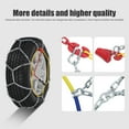 thumbnail image 6 of Trendix Tire Traction Chain Set of 2, Snow Chains for Car Pickup Trucks SUV, Semi-automatic Tighten Tire Chains, Easy Installation (KN130), 6 of 10
