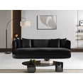 thumbnail image 2 of Meridian Furniture Alder Black Velvet Sofa, 2 of 17