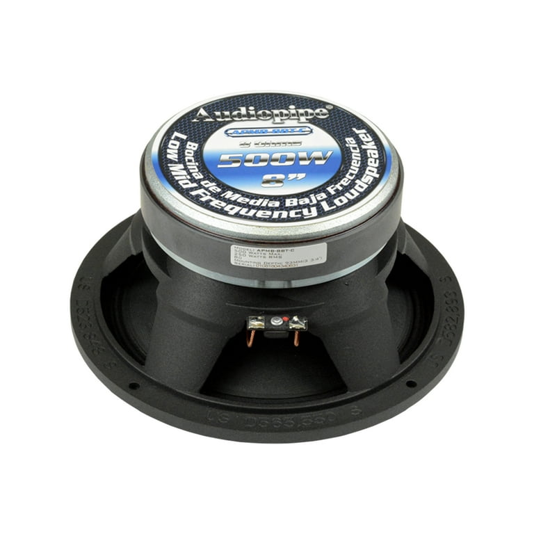Audiopipe APMB-8BT-C Inch 500W Low/Mid Car Audio Loudspeaker