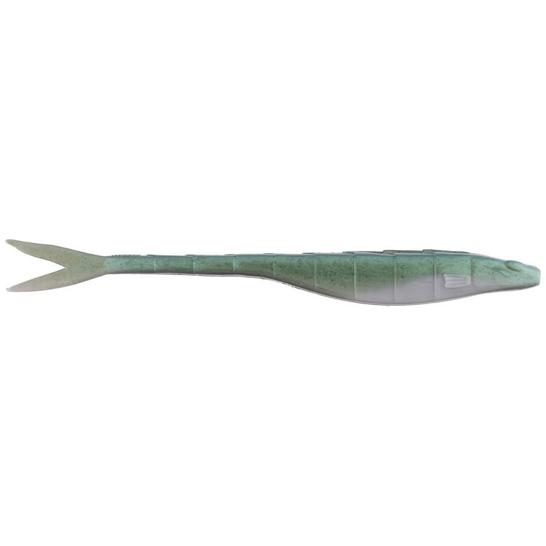 Googan Baits Dart 5 Soft Jerk Bait - Green Pumpkin, Scented With Slaunch Sauce