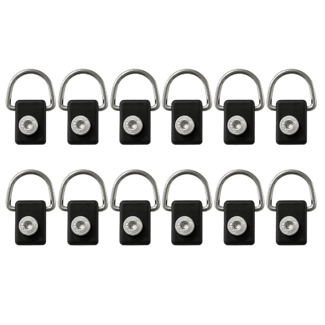 OULII 12pcs Canoe Accessories D-Ring Fishing Rigging Supplies for Outdoor Use