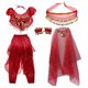 thumbnail image 1 of Traje de Danza Del Vientre Sunnimix Traje de danza del vientre Rojo M, 1 of 8