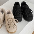 thumbnail image 2 of Men's Chunky Platform Sneakers - Mid-Top Lace-Up with Thick Cushioned Sole, Round Toe Style - Year-Round Versatile Sneakers (Neutral Color) & for Casual Athletic Wear Suitable for Outdoor, Daily, 2 of 9