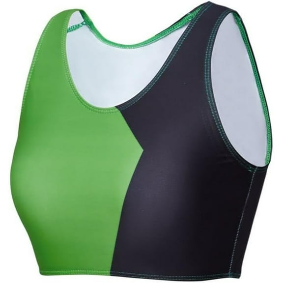 Women's Shego Super Stylish Villains Crop Top Vest Gym Workout Uniform