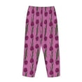 thumbnail image 5 of Xecao Tulips Flowers Women's Straight Lounge Pajama Pants: The Epitome of Relaxed Sleepwear, 5 of 9