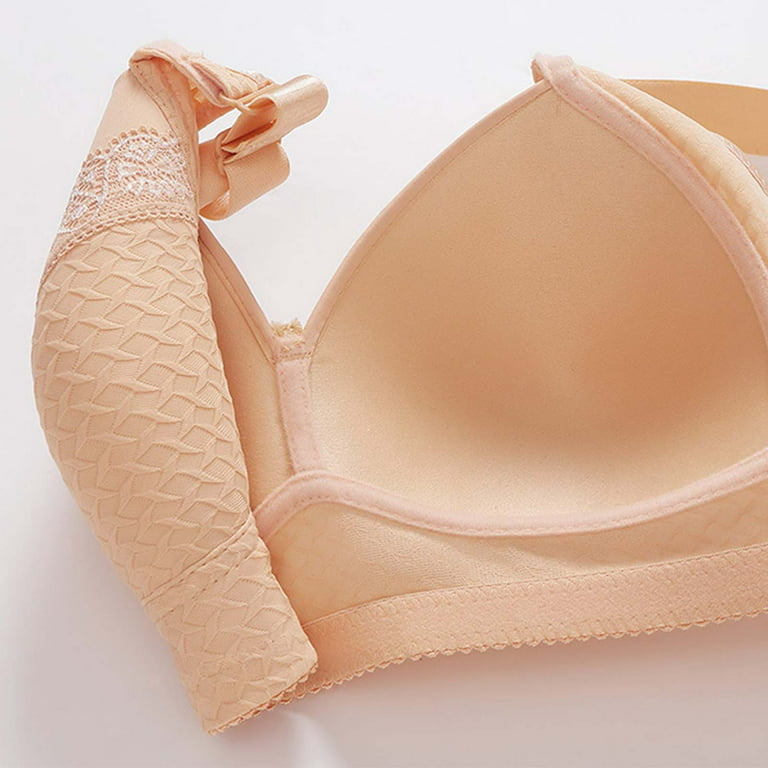 Supportive Bras for Women Embroidery No Wire Bras for Women Solid