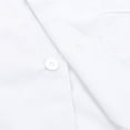 thumbnail image 6 of TiaoBug Women's Lapel Collar Short Sleeve Button Front Hospital Nurse Scrubs Dress White Large, 6 of 7
