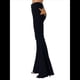 thumbnail image 2 of Pantalones Vaqueros Acampanados con Parches de Estrellas para Mujer, Cintura Media, Corte Acampanado, Elásticos, Pierna Recta, Ajustados. Negro XL, 2 of 10