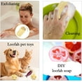 thumbnail image 6 of 5" Natural Loofah Exfoliating Body Sponge Scrubber for Skin Care in Bath Spa, Loofahs Sponge Pack of 3, 6 of 7