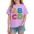 thumbnail image 1 of Camiseta de Manga Corta Linda para Niños, Camiseta de la Temporada de la Escuela de Impresión Gráfica, Camisetas de Manga Corta de las Niñas Suaves para Niños de Edades 3-10, 1 of 9
