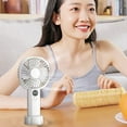 thumbnail image 6 of Needhep Oscillating Desk Fan,Room Fan, Portable Fan for Beach, Mini Tower Fan, Best Fans for Cooling (White), 6 of 8