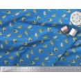 thumbnail image 2 of Soimoi Modal Satin Fabric Flycathcer Bird Print Fabric by the Yard 42 Inch Wide, 2 of 5