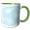 Green/White, variant on 3drose, Blue Clouds, 11oz Magic Transforming Mug