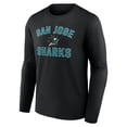 thumbnail image 2 of Men's Black San Jose Sharks Victory Arch Long Sleeve T-Shirt, 2 of 3