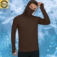 thumbnail image 2 of hotojiny Men's Hooded Sun Shirts with Mask Fishing Long Sleeve Shirts for Big and Tall Rash Guards Cooling Hoodies Hiking Shirts, 2 of 7