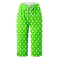thumbnail image 4 of Glisme Casual Pants For Women Fashion Comfortable Casual Mid Waist Sport Pants Green Trousers Regular Fit, 4 of 4
