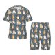thumbnail image 1 of Fotbe Cartoon Bulldog 1 Pijama Estampada de 2 Piezas para Niños – Ropa de Dormir de Manga Corta Cómoda para Niños y Niñas, Camiseta y Shorts de Algodón-XX-Large, 1 of 6