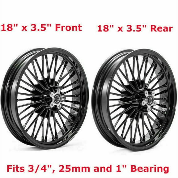18X3.5 Fat Spoke Wheels Rim for Harley Softail Heritage Springer Fatboy Deuce Slim Custom Deluxe