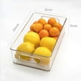 thumbnail image 5 of 1/2/3Pcs Clear Pantry Storage Bins with Handles ，Stackable Refrigerator Organizer， Organizer Bins for Cabinets or Fridge, 5 of 10