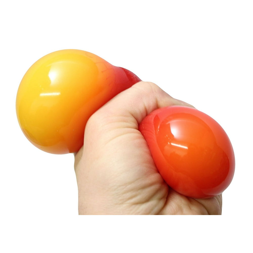 Color Changing Squeeze Stress Ball - Sensory, Fidget Toy- Calming for Students, Adults and