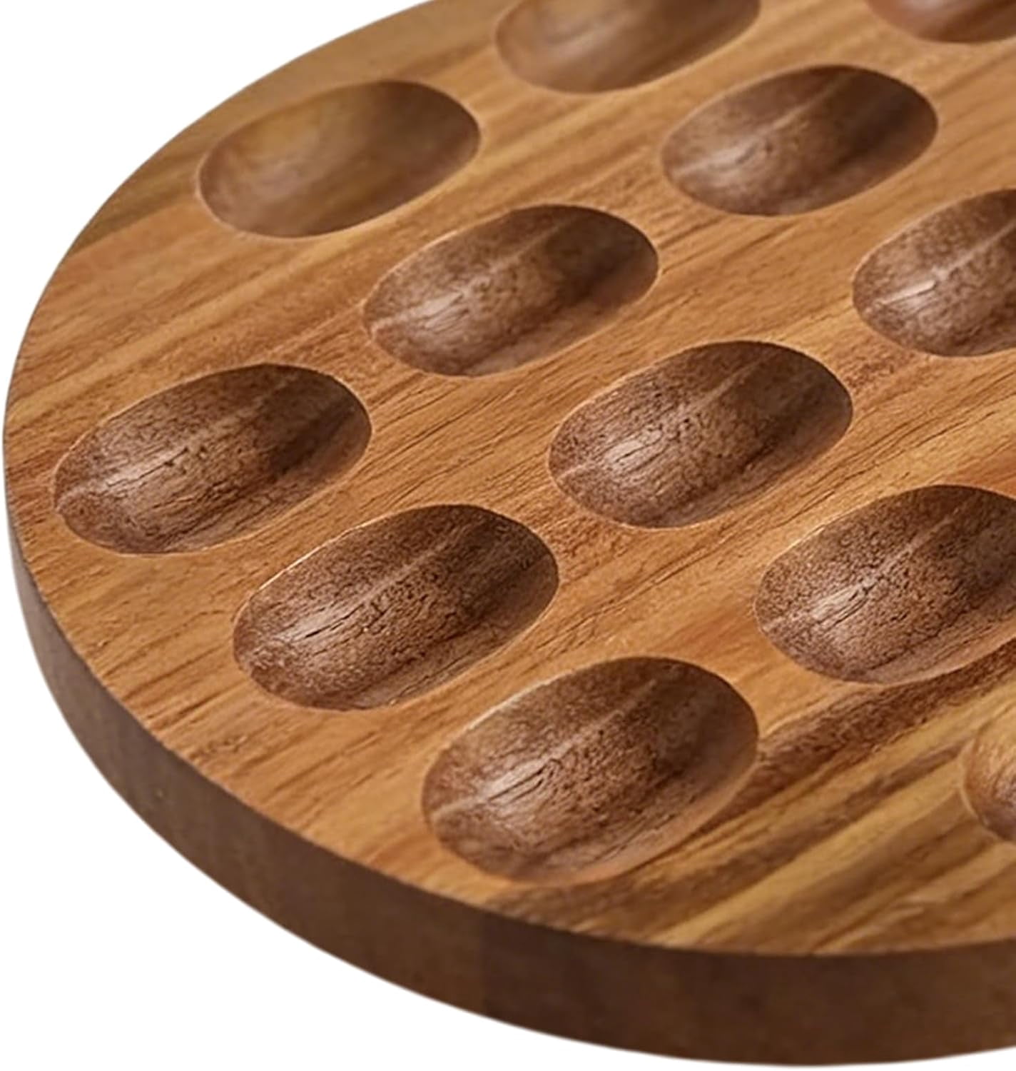 Deviled Egg Platter Easter - 39x26.5cm 21-Hole Bunny Container, Deviled Egg Tray, Festive Candy Holder | Home Cooks Party Hosts Entertaining Uses(Q)