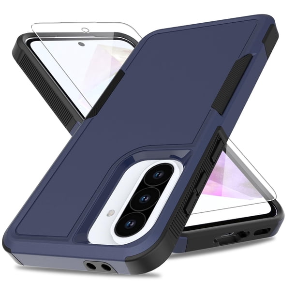 Funda para teléfono Yuanming Galaxy A36 5G azul de grado militar