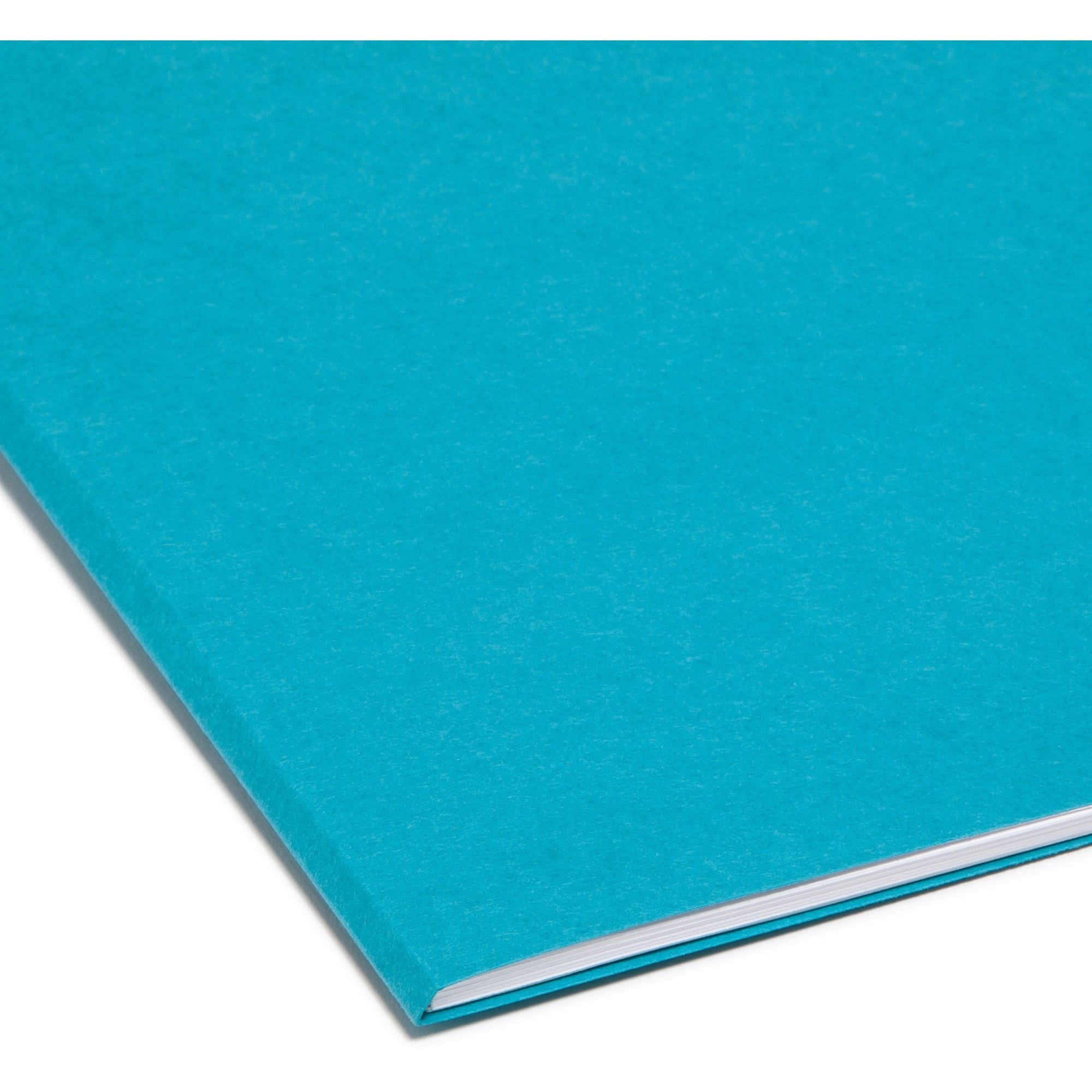 Smead 13134 File Folders, 1/3 Cut, Reinforced Top Tab, Letter, Teal, 100/Box
