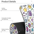 thumbnail image 4 of Yayeee Faucet Mat for Kitchen Sink 14.7" Diatomite Long Splash Guard Pad, Purple Doodle Pattern, 2 Pack, 4 of 7