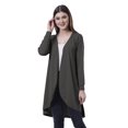 thumbnail image 1 of Moomaya Cardigan Long en Coton à Manches Longues pour Femmes, 1 of 7
