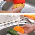 thumbnail image 4 of Advancent Cepillo para platos, lavadora, fregador, alfombrilla, forro, frutas, verduras, caldera de alimentos Suministros de limpieza para el hogar 4 piezas de color al azar, 4 of 6