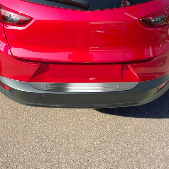 Rear Bumper Sill Cover Guard for Mazda CX-3 2016-2021 Brushed Stainless Steel