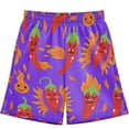 Boys Swim Trunks Funny Chili Pepper Print Quick Dry Lightweight Swim ...