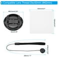 thumbnail image 2 of Unique Bargains 62mm Lens Cap Set, 3Pack Sides Pinch Snap Camera Lens Cover, Black, 2 of 7