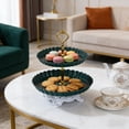 thumbnail image 4 of Weloille 2-Tier Fruit Plate with Base, Food Grade Snack Serving Tray, Stable Structure Storage Rack for Fruits Snacks Candies Desserts Living Room Kitchen Party, 4 of 6
