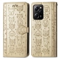 thumbnail image 1 of Funda Cartera FOXDOCK para XIAOMI POCO X5 Pro , Flip PU con Relieve de Gatos y Perros, Tarjetero y Soporte, 1 of 6