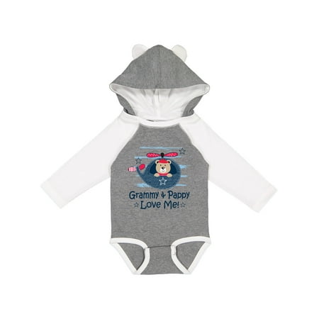 

Inktastic Grammy and Pappy Love Me Gift Baby Boy or Baby Girl Long Sleeve Bodysuit