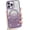 Purple, variant on Compatible with iPhone 13 6.1 Inch Case Support for MagSafe, Plating Diamond Glitter Magnetic Case 2* Screen Protector Camera Protection Back Cover for iPhone 13 Case -Black