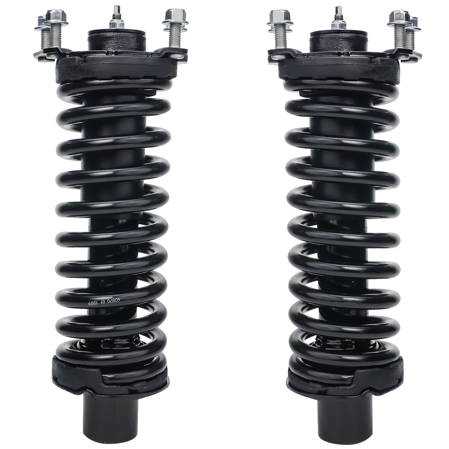 Detroit Axle - Front 12pc Suspension Kit for 2005 2006 2007 Jeep Liberty, 2 Struts 2 Rear Shock Absorbers 2 Upper Control Arms 2 Lower Ball Joints 2 Sway Bar Links 2 Outer Tie Rods Replacement