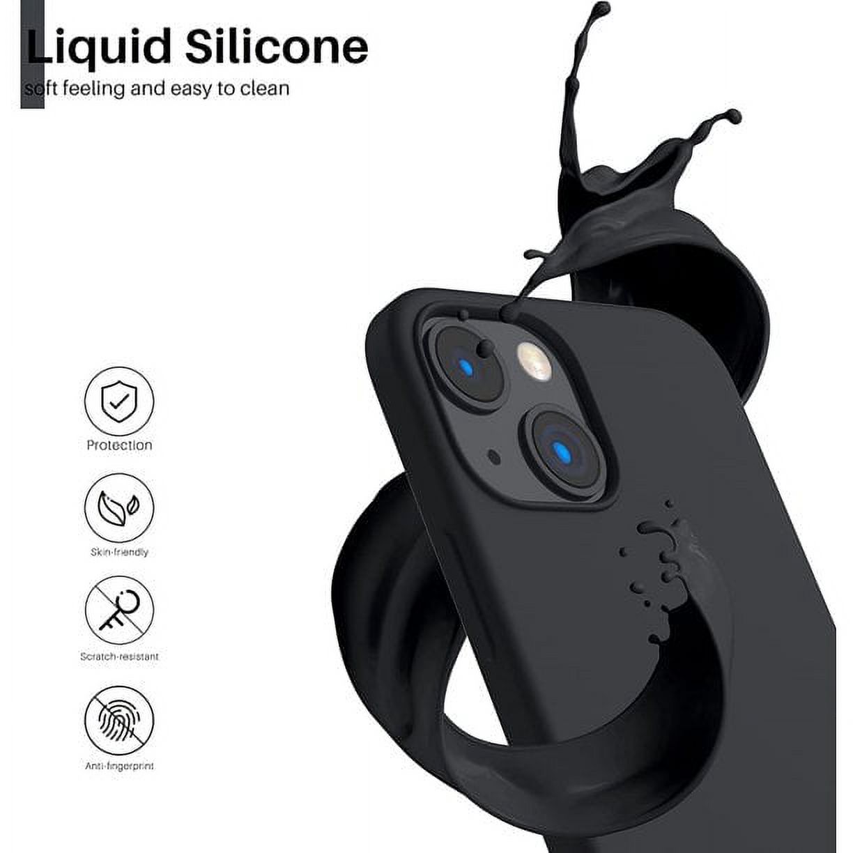 Entronix Silicone Soft Case for iPhone 15, Black photo 5