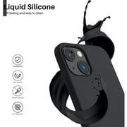 Entronix Silicone Soft Case Designed for iPhone 15 Shockproof Durable Slim Fit, Black