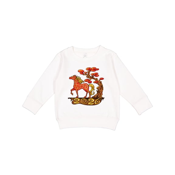 Inktastic 2026 Year of the Horse Happy New Year's Toddler Sweatshirt
