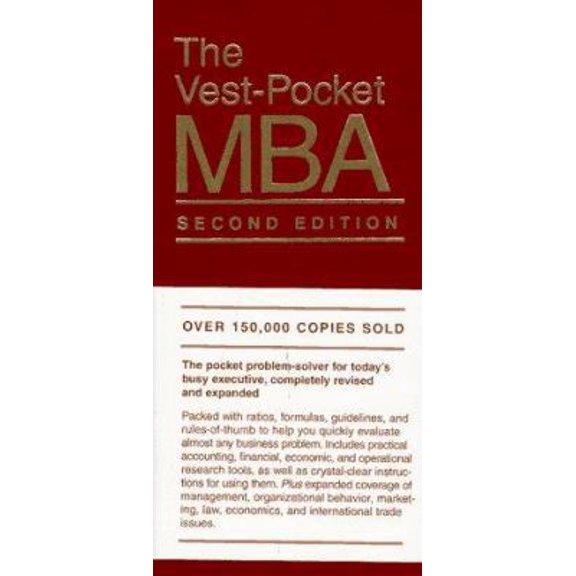 Pre-Owned The Vest-Pocket MBA (Hardcover) 0134603125 9780134603124