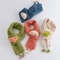 thumbnail image 3 of Cute Thick Warm Cartoon Clouds Neck Wraps Children's Scarf Knit Neck Guards Scarves Baby Scarf YELLOW, 3 of 8