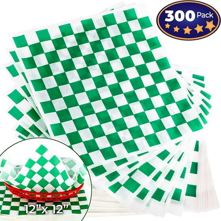 - Avant Grub Deli Paper 300 Sheets. Turn Your Backyard Cookout Party into a Special Event with Green & White Checkered Food Wrapping Papers. Grease-Resistant 12x12 Sandwich Wrap Prevents Food Stains!