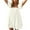 White, variant on qucoqpe Womens Summer Beach Mini Dress Square Neck Short Sleeve Front Pleated Sun Dress Casual Loose T-shirts Dress