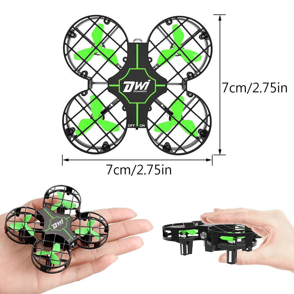 The Drone Zone Mini Quadcopter Drone With LED Lights