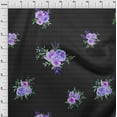 thumbnail image 3 of oneOone Organic Cotton Poplin Twill Fabric Geometric|Watercolor Leaves & Peony Floral Fabric Prints By Yard 42 Inch Wide, 3 of 4
